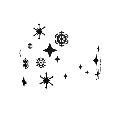 ❄️ Snowflake Winter Face Stickers Tattoo 