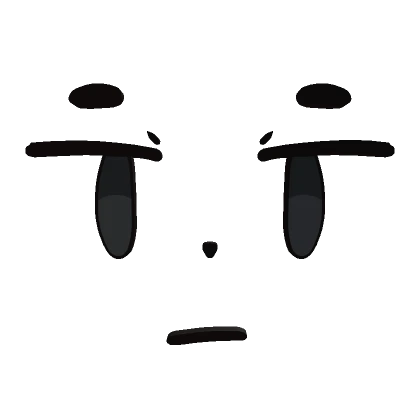 Blank Stare Chibi Face (3D)