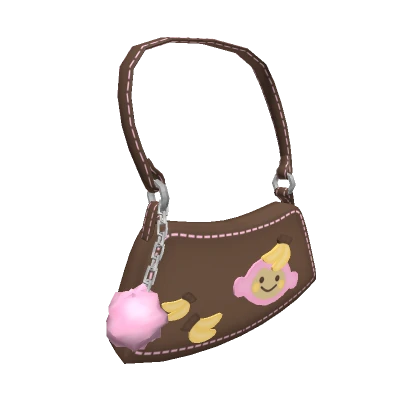 Kawaii Monkey Purse in Brown