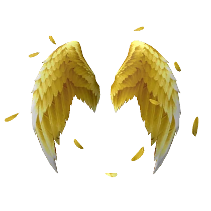 Golden angel wings