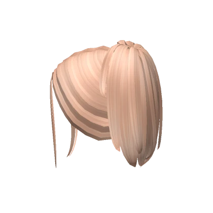 Straight Y2K Messy Hairclip Ponytail in Blonde