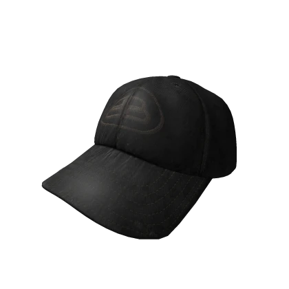 Black Distressed Piercing Hat