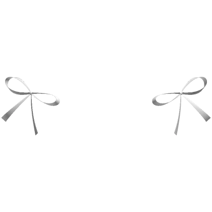 † adorable white ribbons