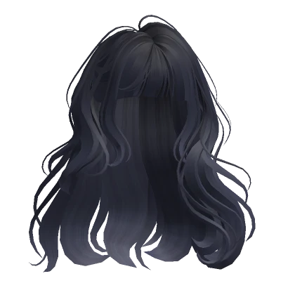 Adorable Long Wavy Hair(Blue Black)