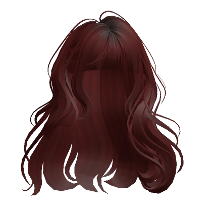 Adorable Long Wavy Hair(Dark Red)