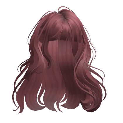 Adorable Long Wavy Hair(Dark Pink)