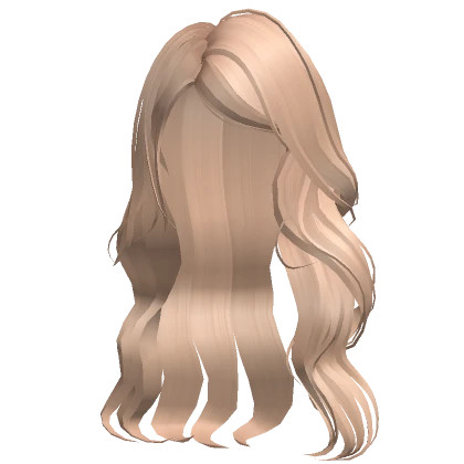 Long Wavy Side-Part Hair (Blonde)