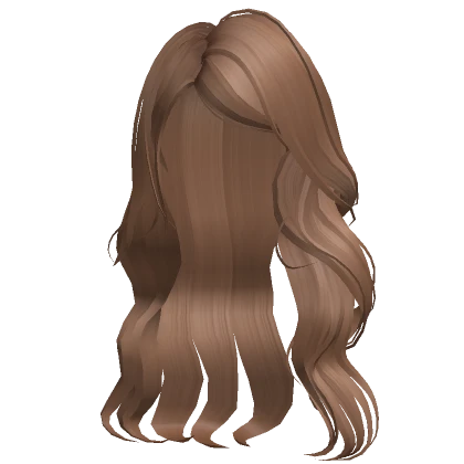 Long Wavy Side-Part Hair (Light Brown)