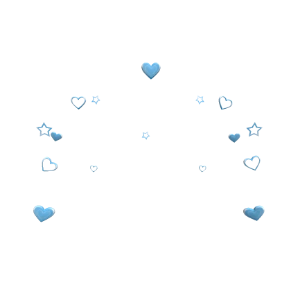 Blue Preppy Heart Aura