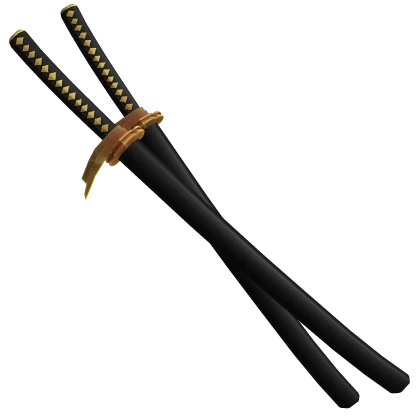 Gold Katana Set