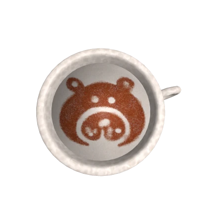 Cappuccino with Cute Bear Art 