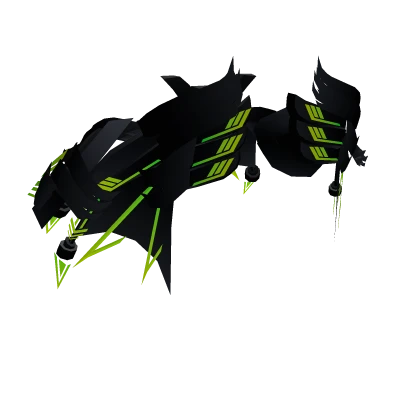 Green Cyber Bat Leg Protector