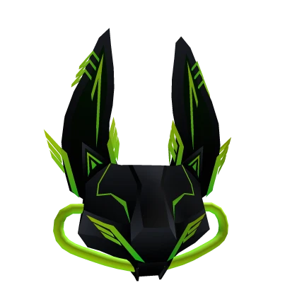 Green Cyber Bat Mask
