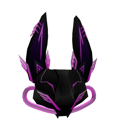 Pink Cyber Bat Mask