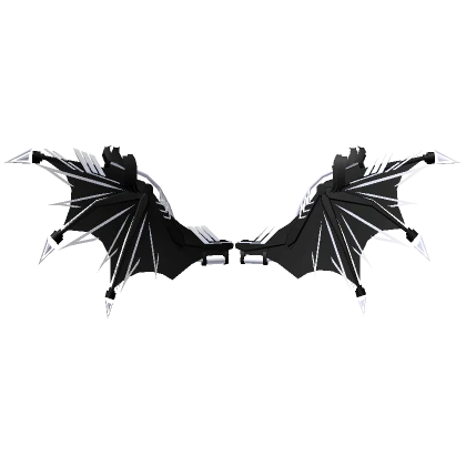 White Cyber Bat Battle Wings