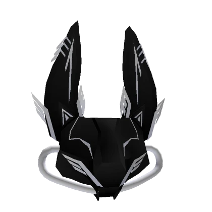 White Cyber Bat Mask