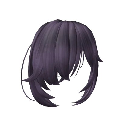 Messy Bangs Over Eye (Purple)