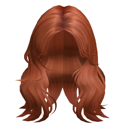 Trendy Middle Part Ginger