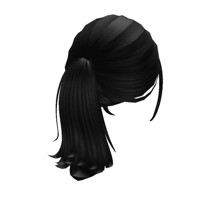 Swooped Ponytail (Black)