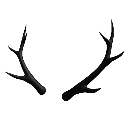 Black Deer Antlers