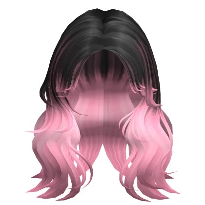 Trendy Middle Part Black/Pink