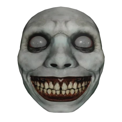 Smiling Demon Scary Mask Horror Creepy Blind Eyes