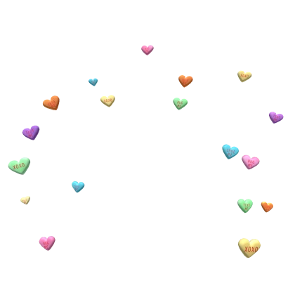 Candy Heart Confetti Aura