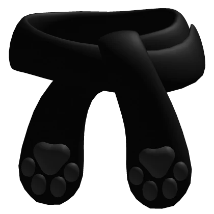 ♡ 3.0 comfy kitty paw scarf black