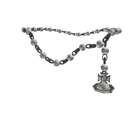 Y2K White Pearl Orb Chunky Necklace