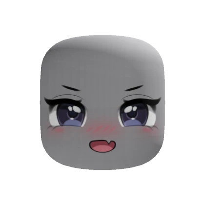 Cute Chibi Anime Blush Makeup Face