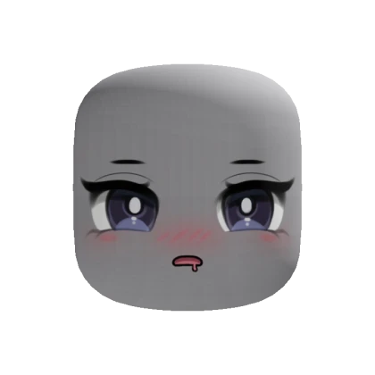 Drooling Chibi Anime Blush Cute Makeup Face