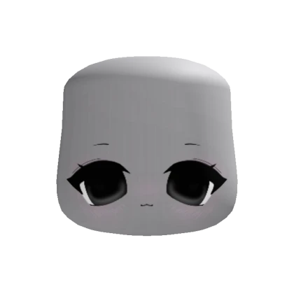 Chibi cute kawaii blush girl face