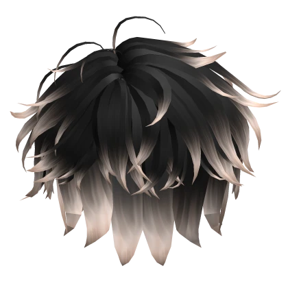 Messy Anime Hair in Black & Blonde