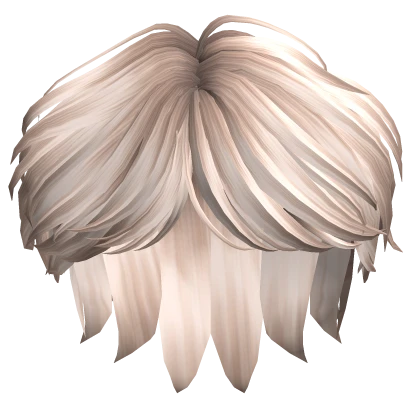 Puffy Parted Boy Hair in Platinum Blonde
