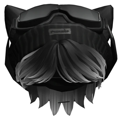 Parted Boy Hair w/ Beanie & Goggles(Black&White)