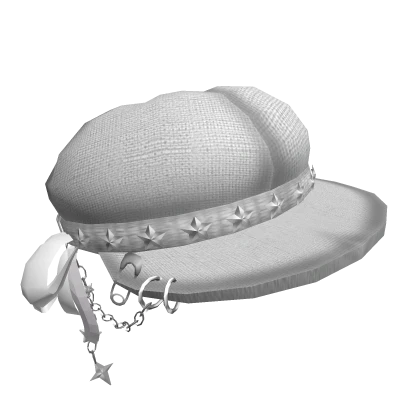 Y2k Junk Punk Beret (White)