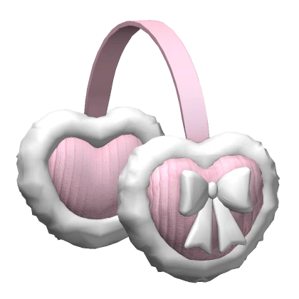 ♡ valentines earmuffs fluffy