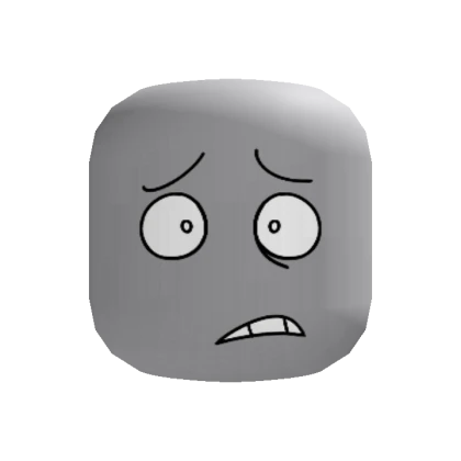 Scared Shocked Worried Doodle Face (Recolorable)