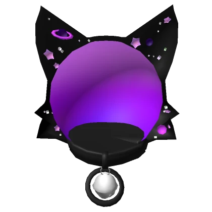 Purple Space Kitty Helm