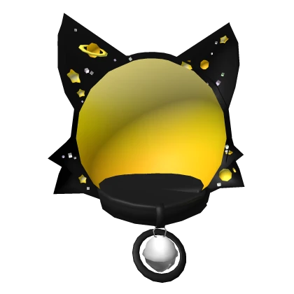 Yellow Space Kitty Helm