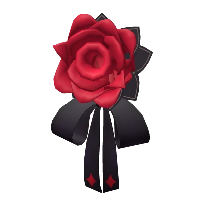 Rose Cute Valentine Goth Emo Red Hairclip Kawaii