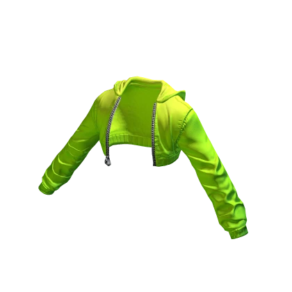 Open Crop Jacket Solid Toxic