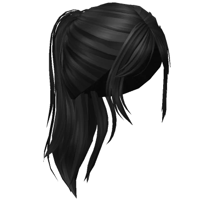 Messy Grunge Ponytail (Black)