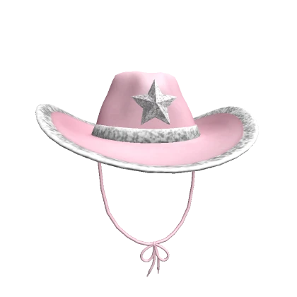 Preppy Glitter Star Cowboy Hat