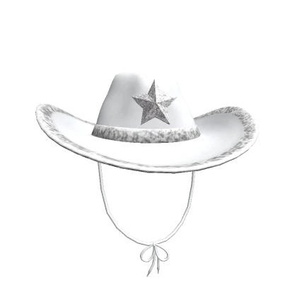 Preppy Glitter Star Cowboy White