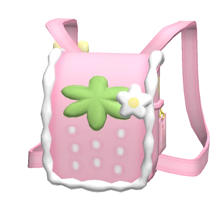 ♡ kawaii pink strawberry school backpack 1.0