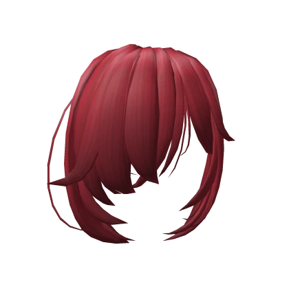 Messy Bangs Over Eye (Red)