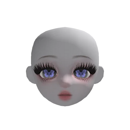 Ghost girl doll head ( butterfly )