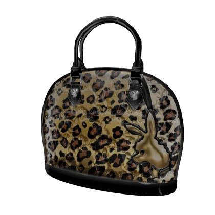 Vinyl Handbag | Leopard