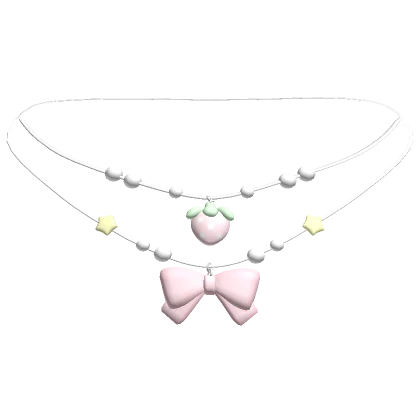 ♡ cutesy strawberry necklace 3.0